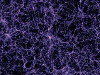 Simulación de la estructura filamentosa del universo